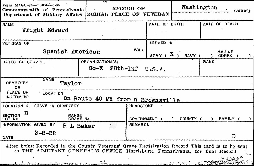 veteran burial